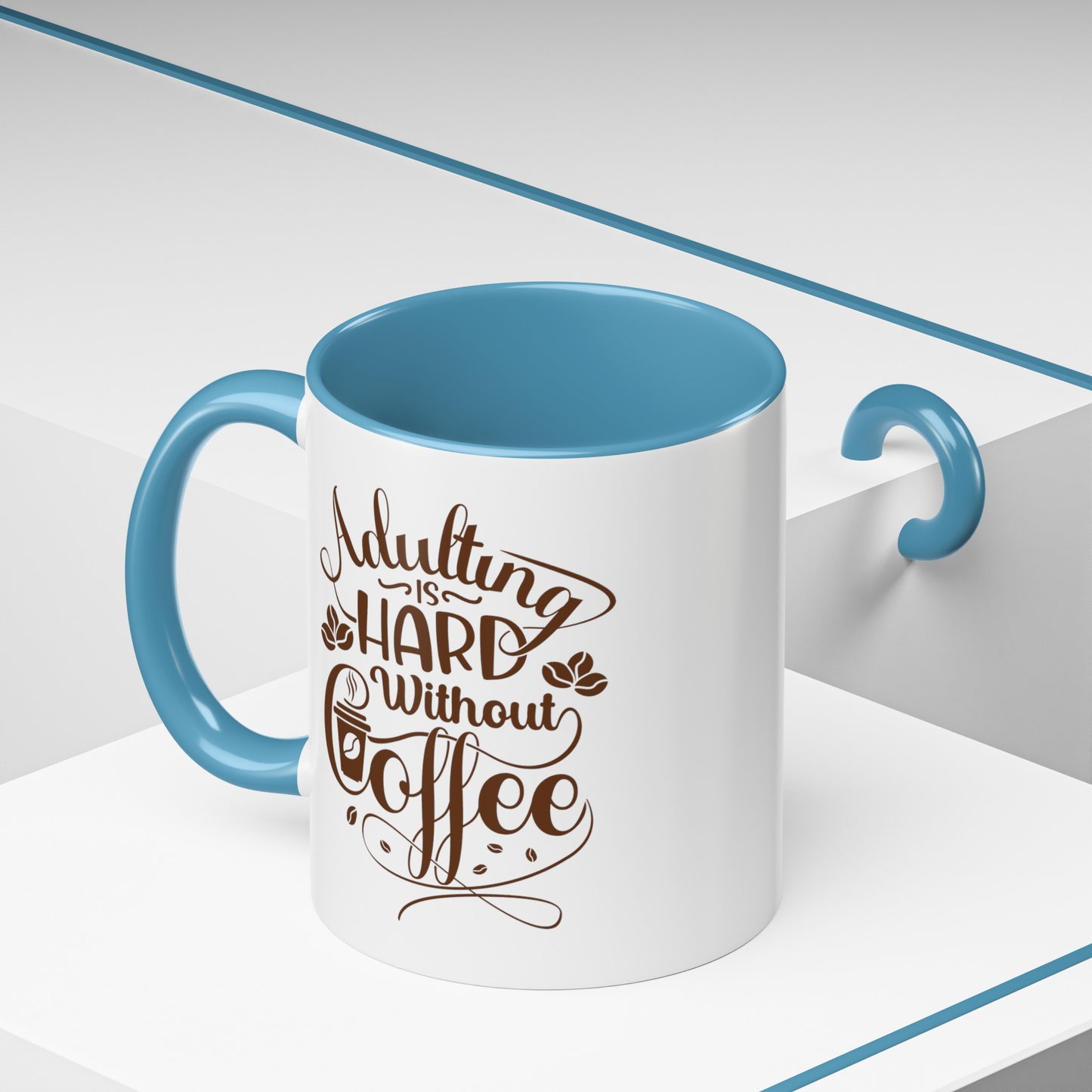 Adulting Accent Coffee Mug (11, 15oz)