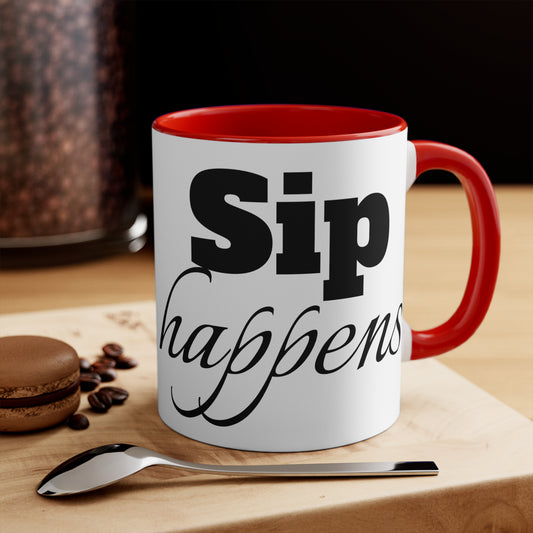 Sip Happens Accent Mugs