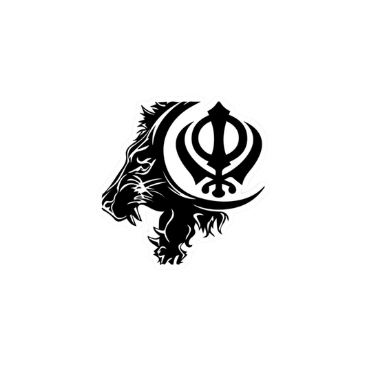 Khanda sticker with loin