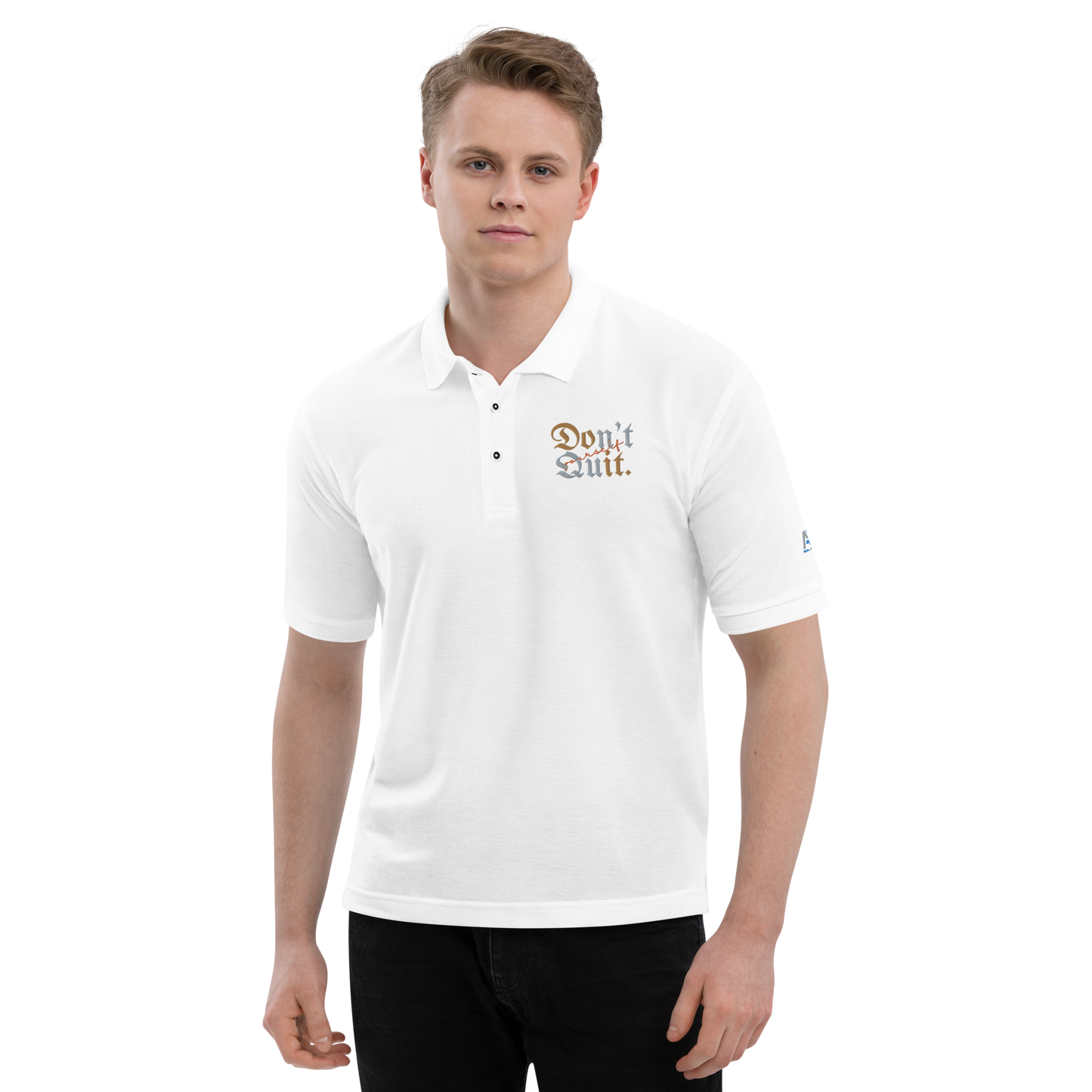 Don't Quit Men's Premium Polo