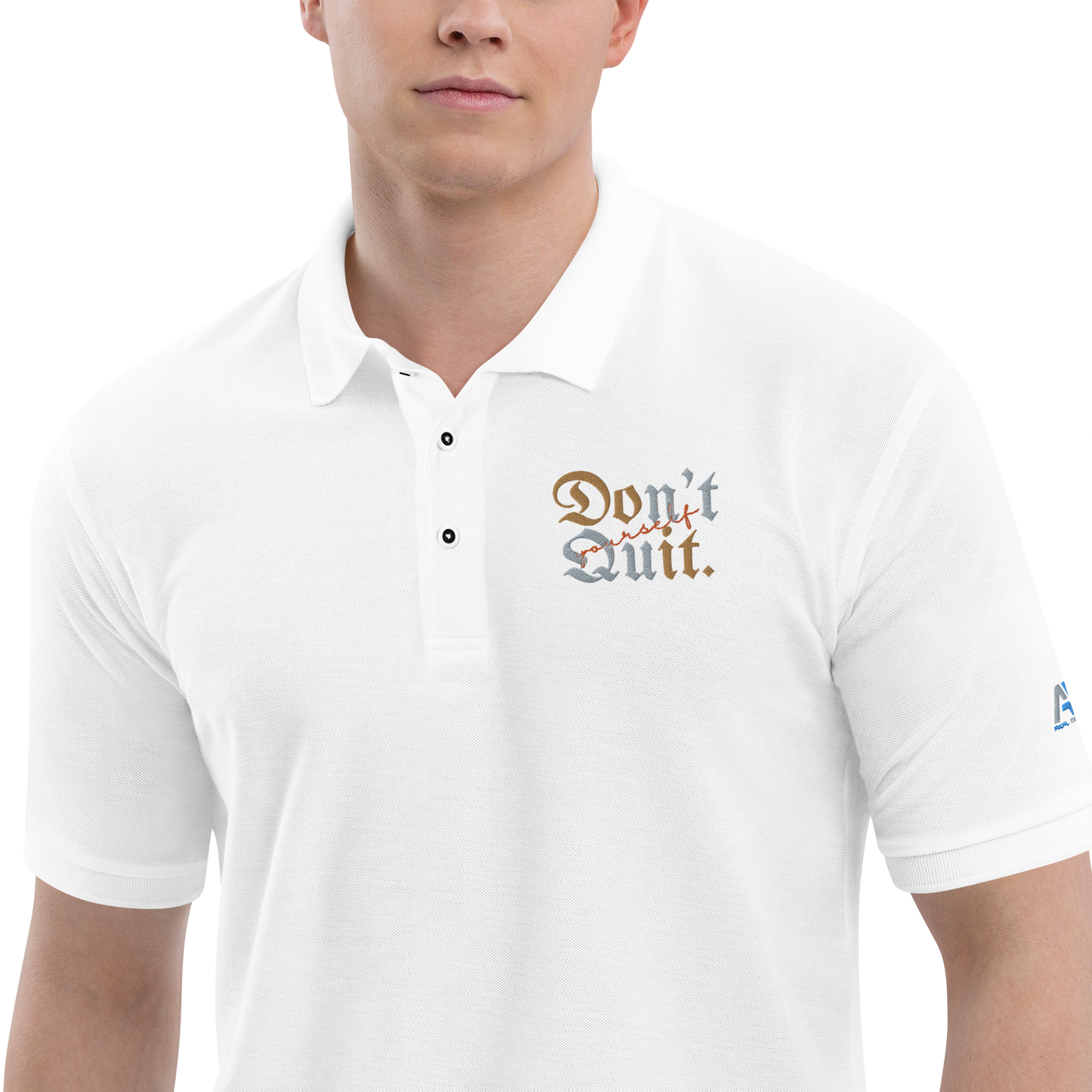 Don't Quit Men's Premium Polo