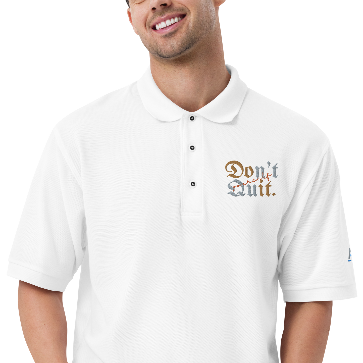 Don't Quit Men's Premium Polo