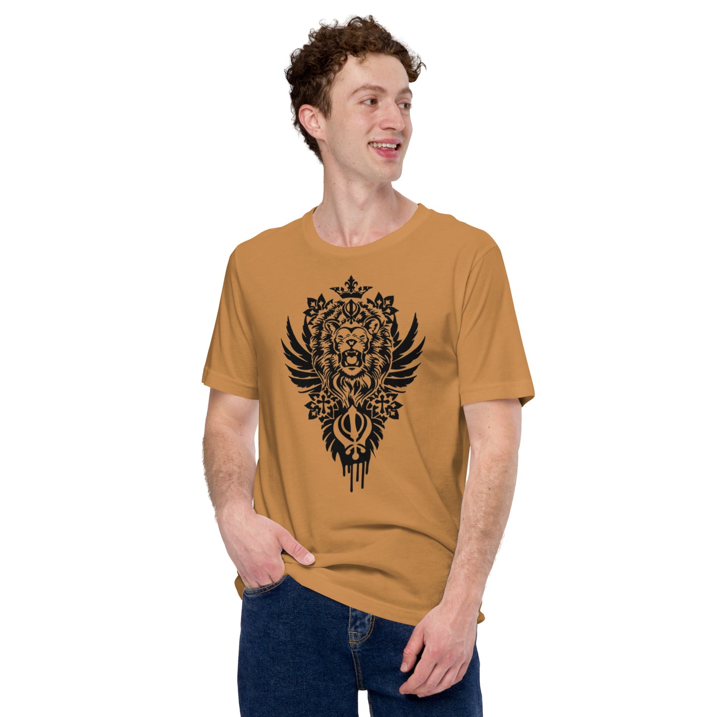 Unisex t-shirt With khanda and loin